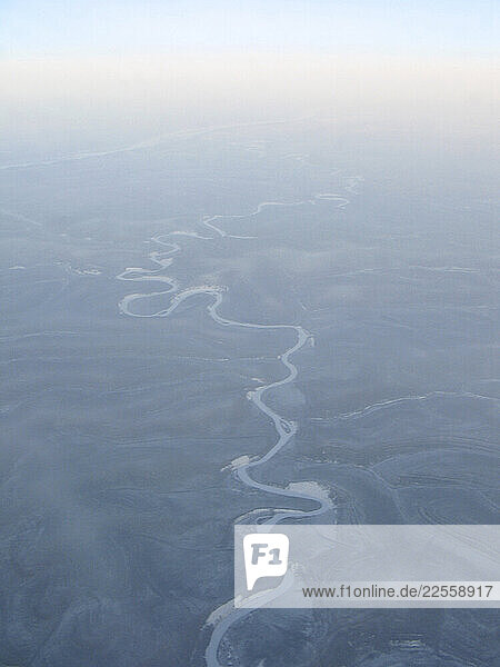 Flight over Siberia