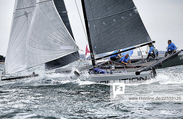 The GC32 is the one design for the future Great Cup Racing circuit starting from 2013 onward. Combining low drag hull double S curved foils high righting moment and generous sail