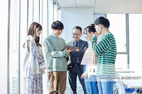 Japanese students in class