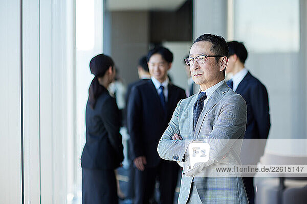 Japanese businesspeople in the office