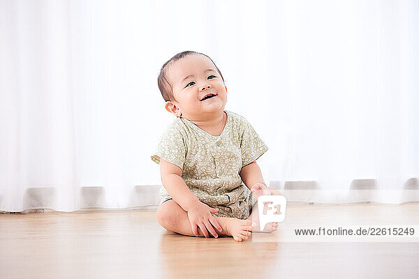 Japanese toddler at home