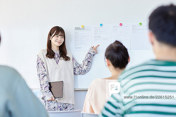 Japanese students in class