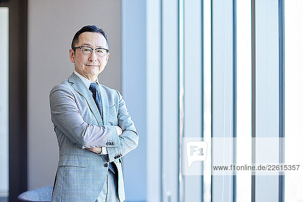 Japanese businessman in the office