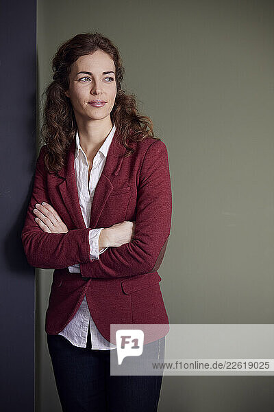 Portait of smiling businesswoman in office