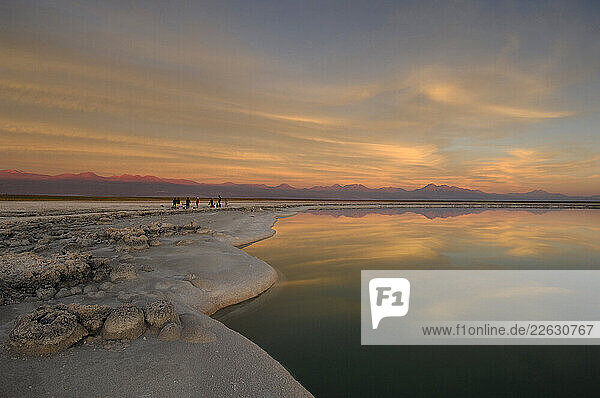 Atacama Salt Lake near San Pedro de Atacama in Antofagasta Chile.