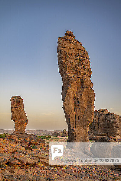 Beautiful rock formations around Zouar  Tibesti Mountains  Chad