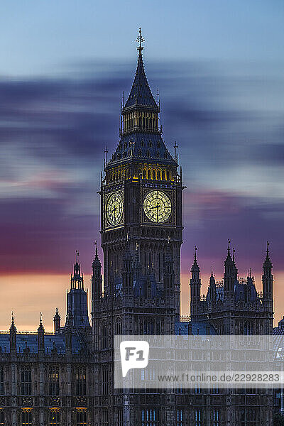 Houses of Parliament with Big Ben  London  England