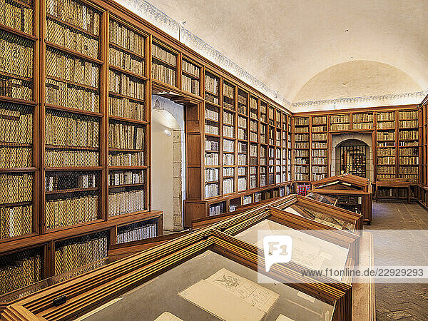 Fray Francisco de Burgoa Library at the Convent of Santo Domingo de Guzman  interior  Oaxaca de Juarez  Oaxaca State  Mexico