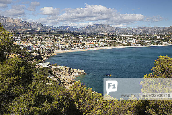L Albir and Serra Gelada Natural Park viewed from the mirador  L Albir  Costa Blanca  Alicante Province  Valencia  Spain  Europe