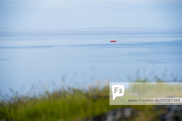 Ship off the coast of Norway
