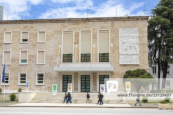 Tirana  Albania facade of the prime minister s building