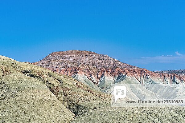 Colorful mountains in Davutoglu National Park in Turkey